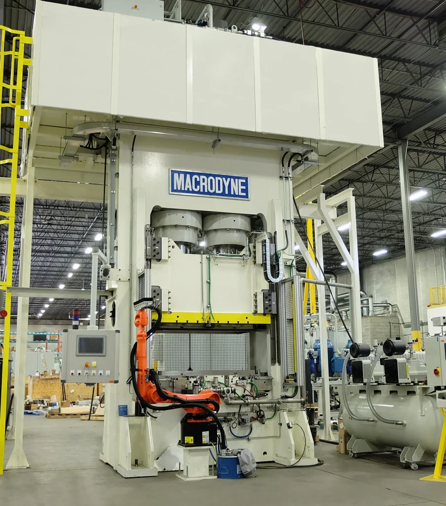 A modern hydraulic press designed for accuracy, repeatability, and long-term industrial production.