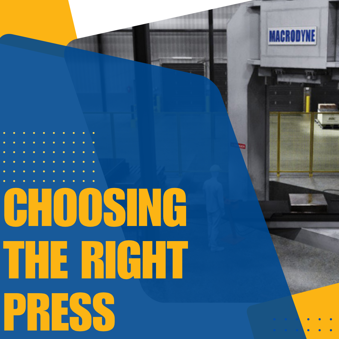 Hydraulic press by Macrodyne Technologies.