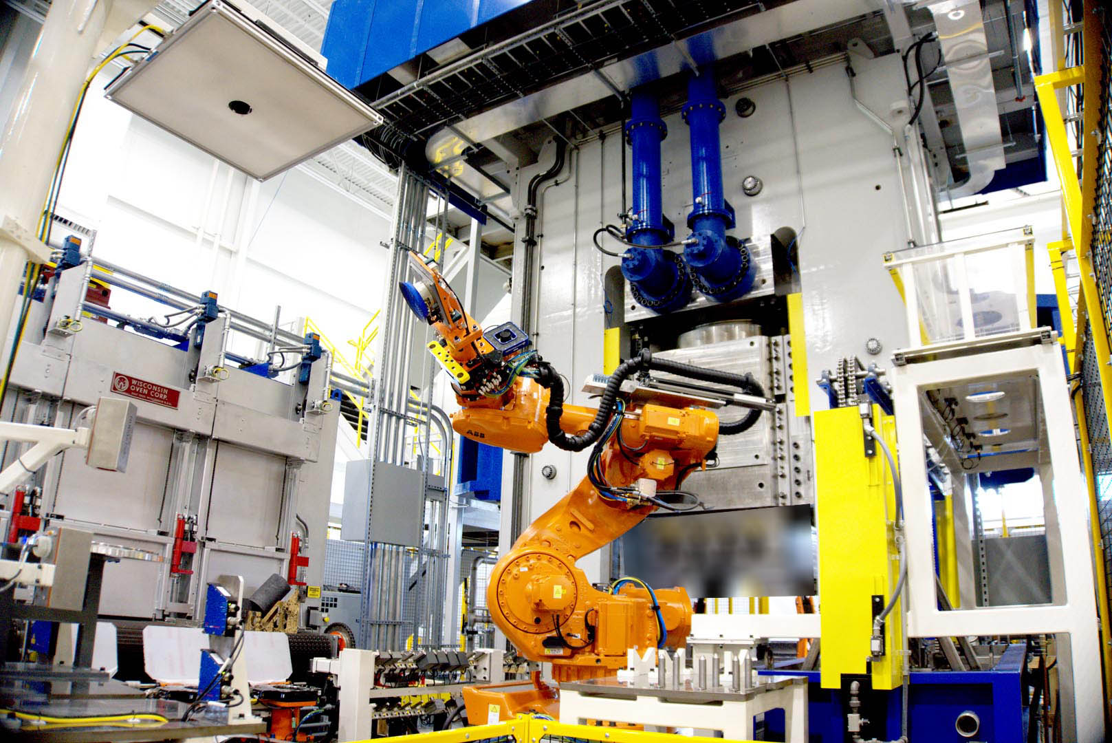 A Macrodyne hydraulic press.