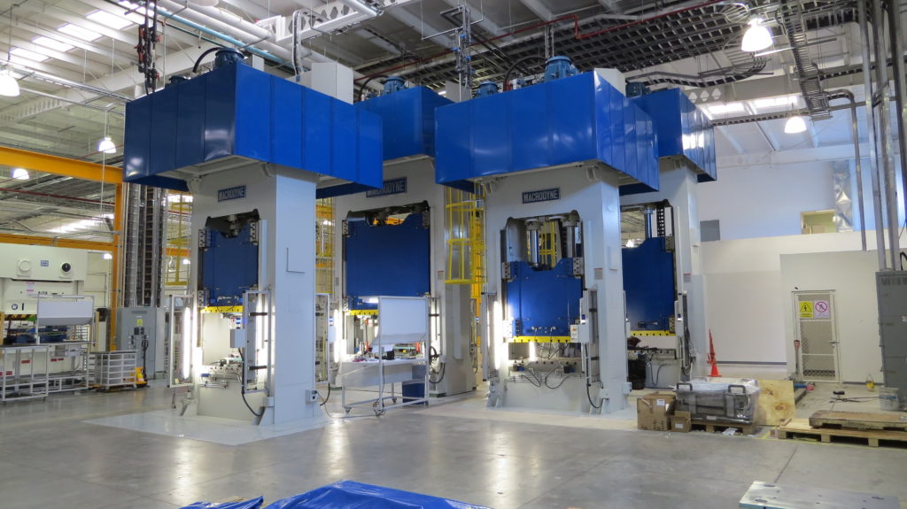 Macrodyne hydraulic presses.