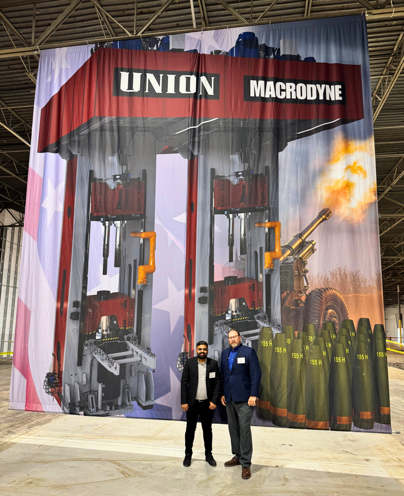 Hydraulic Presses & Automation in 155mm Artillery Shell Production